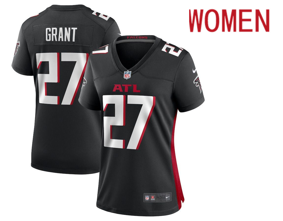 Women Atlanta Falcons 27 Richie Grant Nike Black Game NFL Jersey